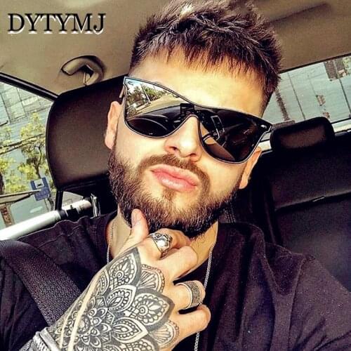 DYTYMJ 2021 One-piece Sunglasses Men Rimless Square Glasses Mirror Eyeglasses Brand Woman Luxury Oculos De Sol Feminino UV400