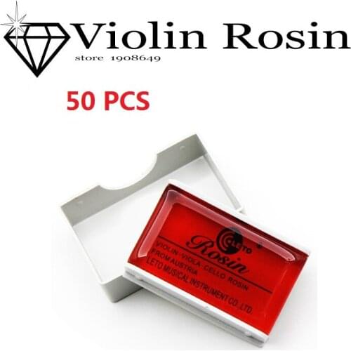Wholesale 50 Pcs/ Lot LETO Mini Bow Rosin Violin Bow Resin 603 High Quantity Violin Viola Cello Bowed String Violin Accessories