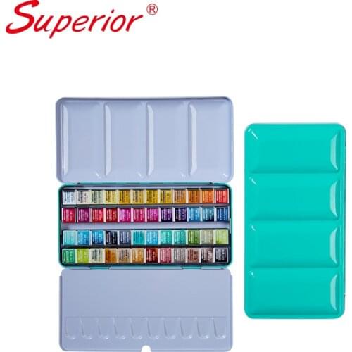 Superior Fine Artist Transparent Solid Watercolor Paint Set Professional Water Color for Painting Drawing Aquarell Art Supplies