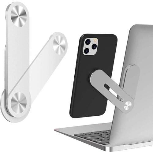 Adjustable Phone Stand Holder Laptop Side Mount Connect Tablet Bracket Dual Monitor Display Clip Magnetic Screen Support Holder