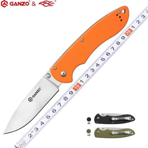 Ganzo G740 Firebird F740 58-60HRC 440C Blade G10 Handle Folding Knife Outdoor Surviva Camping Hunting Pocket Knife Tactical Tool