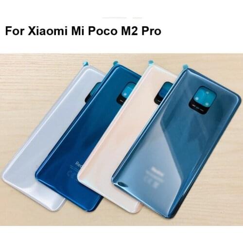 For Xiaomi Mi Poco M2 Pro Back Battery Cover Door Housing case Rear Glass Replace parts For Xiaomi Mi Poco M 2 Pro