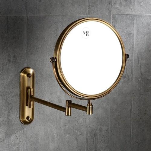 Bathroom Accessories Makeup Mirror Bath Mirror Antique Bronze Wall Mounted Magnifier Bathroom Mirrors Bathroom
