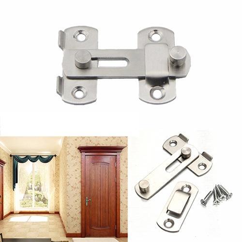 1set Guard Latch Bolt Home Gate Safety Security Guard Stainless Steel Door Window Safety Chain Door Accessories