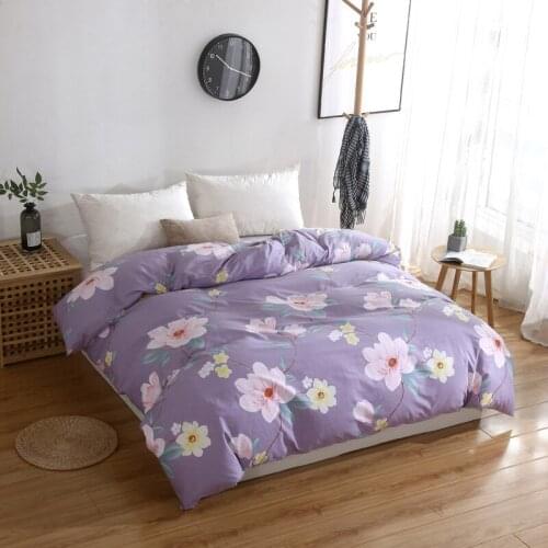 1 Piece leaves Duvet Cover with Zipper Cotton Quilt or Comforter or Blanket Case Pastoral Twin Full Queen king beige bedclothes