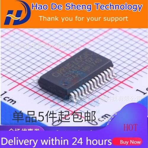 10PCS/LOT CS5464-ISZ Three-channel Single-phase Power Metering Simulation IC SSOP28 New Original In Stock
