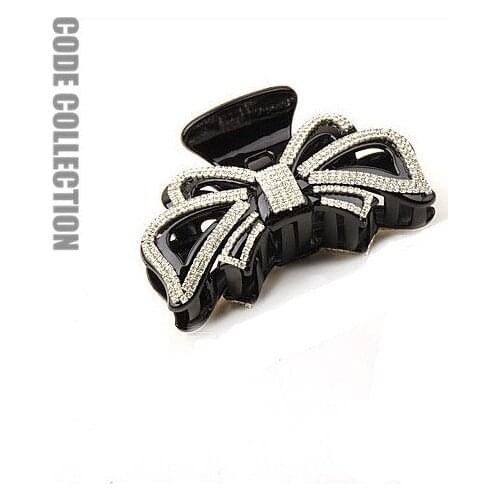 2021Bow-Knot Crystal Hair Claw Clips For Women Simple Hairpins Barrette Rhinestone Hair Headdress Accessories