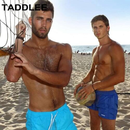 Taddlee Brand Sexy Men Swimwear Board Shorts Plus Size Swimsuits Long Beachwear Swim Boxer Trunks Surf Quick Dry Bathing Suits