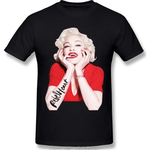 Madonna T-shirt For Men Plus Size Digital Print Group Tshirt Men Cotton Tees Streetwear