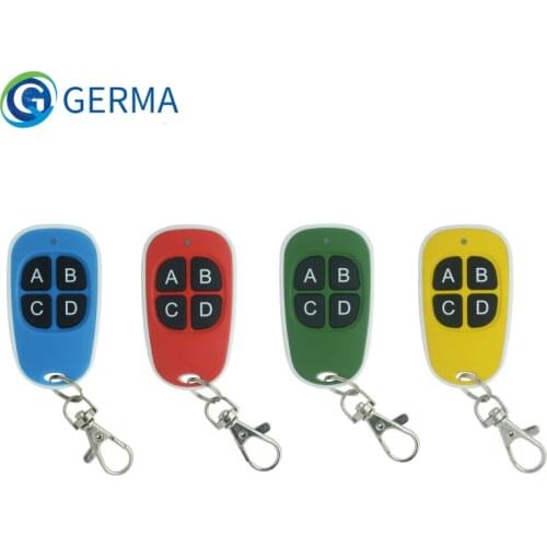 GERMA 433 Mhz 4 Key Garage Gate Door Opener Duplicator Copy Remote Controller 433MHZ Remote Control Clone Cloning Code Car