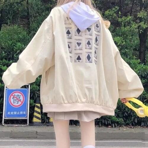 Bomber Jacket Women Baseball Uniform Solid Color Fashion American High Street Printed Autumn Coat Streetwear Vintage Clothing