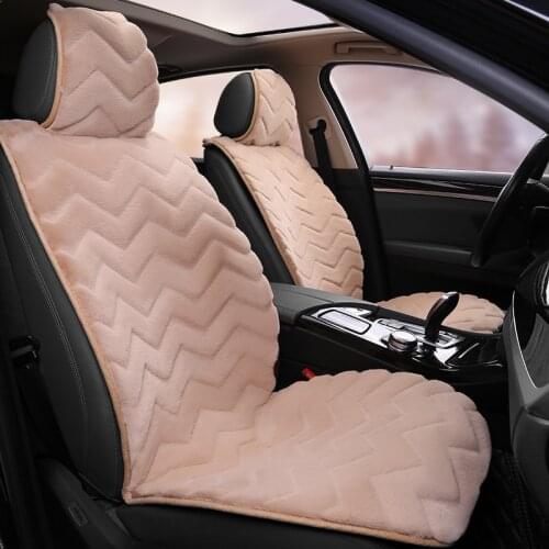 Fur Car Seat Covers Fit for Most Cars Soft and Warm Protector Automotive Interior Luxury Automobiles Seat Cushion Mat Pad