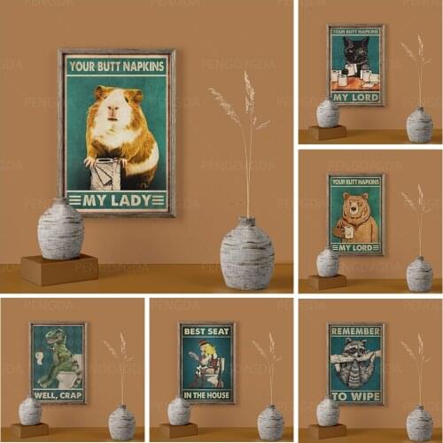 Modular Canvas Painting Home Decor Dinosaurs Bear Cat Pictures Modern Printed Poster Animal For Living Room Wall Art No Frame