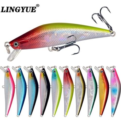 New Arrival 1Pcs Lifelike Minnow Fishing Lures 7.5cm/7.5g High Quality Bass Crankbait Wobblers Fishing Tackle With 6# Hooks