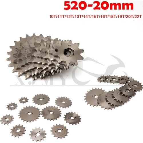 520-20mm Front Engine Sprocket For Honda Lifan ZongShen ATV Quad Dirt Pit bike Buggy motorcycle