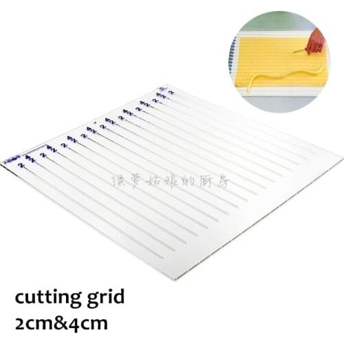 Transparent Acrylic slicing grid cutting grid for 2mm and 4mm tart shell cutting board ruler for baking