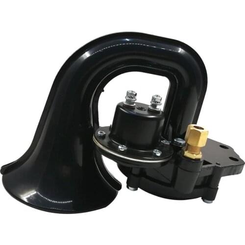 46132 Air Signal 12V 24V Truck 115db Super Loud Trumpet Air Horn with Electric Valve Flat for Auto Car Vehicle Trucks