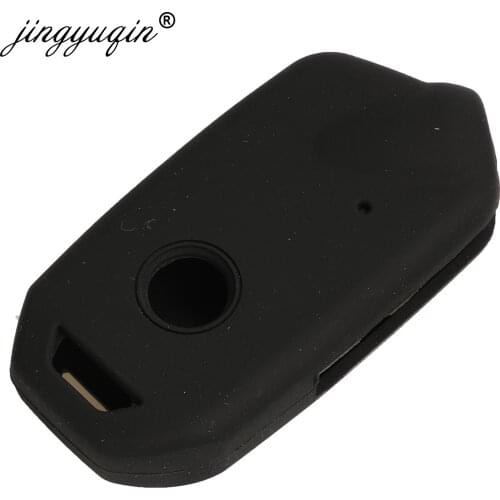 Jingyuqin Silicone Remote Key Case For Kia Stinger K900 Keyless Fob Shell Cover Skin Holder Protector