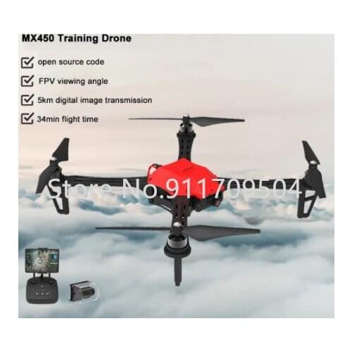 Remote control drone MX450 with camera quadcopter antenna remote control aircraft training machine 5KM image transmission photo