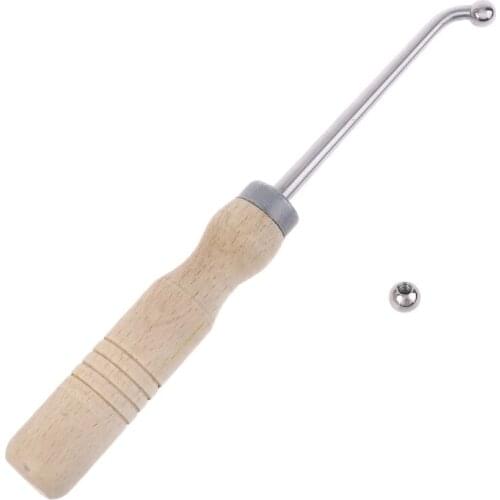 Wind Instrument Wooden Handle Pressure Roller Repair Stick Tools for Horn Trombone Saxophone Repairing Tools Parts