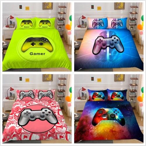 Xbox Duvet Cover Single 3D Bedding Set Game Handle Queen Boys Girls Adult Comforter Covers 2/3 Pcs & Pillowcase Room Beds Gift