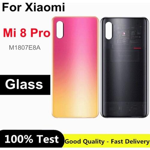 6.21" For Xiaomi Mi 8 Pro Back Battery Cover Mi8 Pro Rear Glass Door Housing Case Panel For Xiaomi Mi 8 Pro Battery Cover