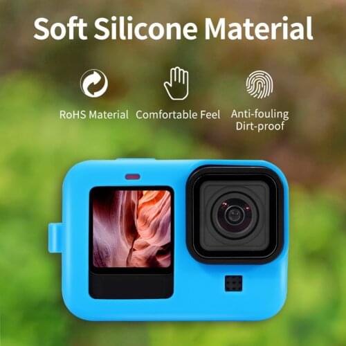 Protective Cover Full Case Lightweight Shell Portable Silicone Quick Release for GoPro Hero 9 Sports Camera Sleeve