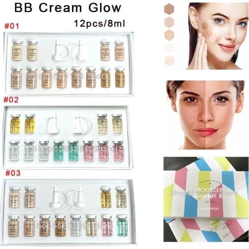 12pcs 8ml Korean Cosmetics stayve BB Cream Glow Starter kit Meso White Brightening Anti-aging Serum Long-lasting whitening Cream