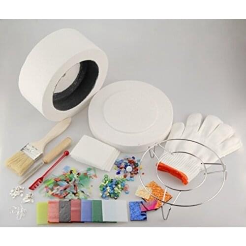 15Items/Lot Professional Extra Large Microwave Kiln Kit For DIY Jewelry Glass Fusing