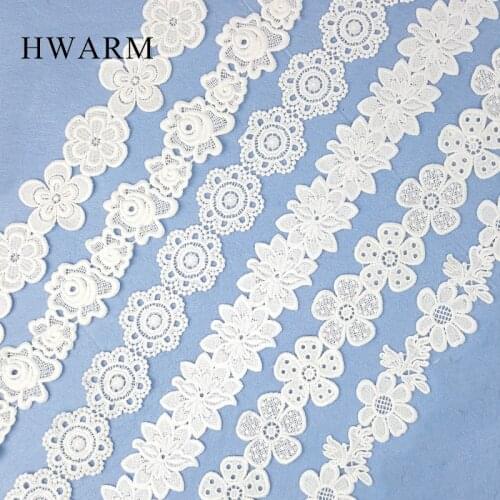 20yard Good Quality Milk Silk Bar Code White Lace Fabric Ribbon Diy Embroidery Sewing Trim Underwear Dress Wedding Accessories