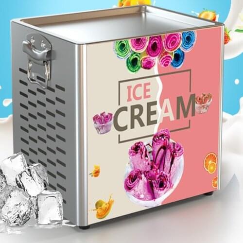 BEIJAMEI Thai Stir Fry Ice Cream Roll Machine Home Electric Small Fried Ice Cream Yogurt Maker Machines