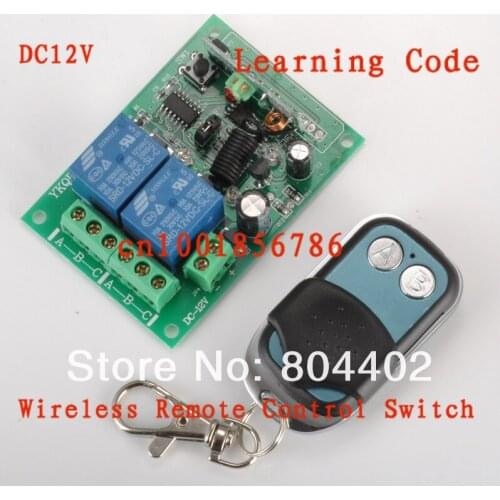 12V 2 CH RF Wireless Remote Control Switch system (transmitter &receiver)Radio Controller 315/433MZH Momentary/Toggle/Latched