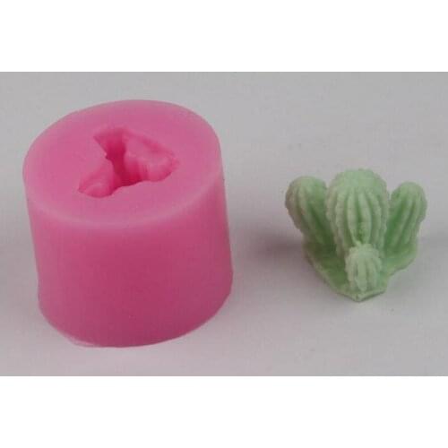 DIY Gypsum Plaster Molds Cactus Silicone Candle Mold Car Decoration Succulent Plants Candle Silica Gel Mould