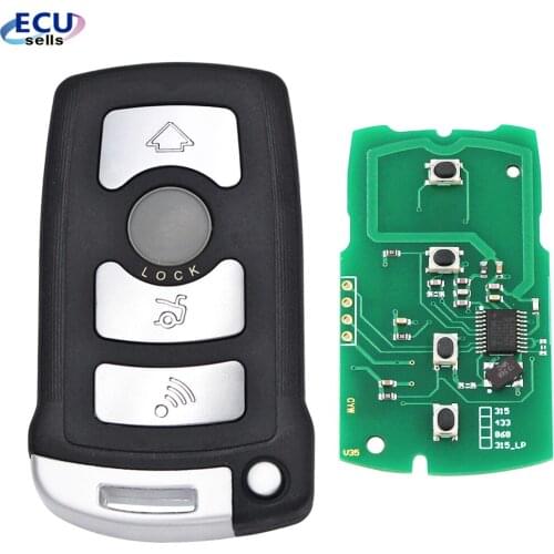 4 Button Smart Remote Key Fob With ID7944 Chip 315LP /315MHZ /433MHZ / 868MHZ for BMW CAS1 7 Series 730/740(E65/E66)