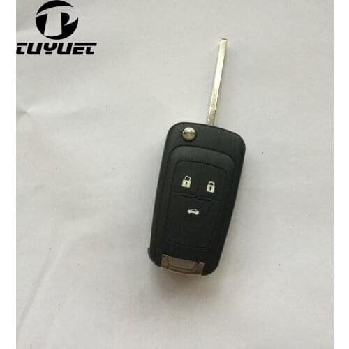 FOB KEY 3 BUTTONS CASE BLANKS FOR BUICK EXCELLE XT FOLDING FLIP REMOTE KEY SHELL