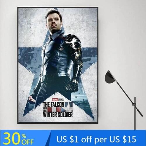 Classic Movie Marvel Superhero Winter Soldie Canvas Painting Art Wall Posters Prints Art Picture Living Room Home Cuadros Decor