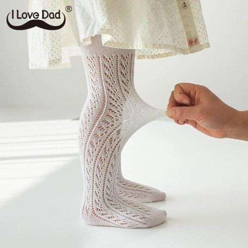 Summer Baby Tights Hollow Mesh Breathable Tights For Girls Solid Color Thin Kids Pantyhose Infant Toddler Stockings Baby Clothes