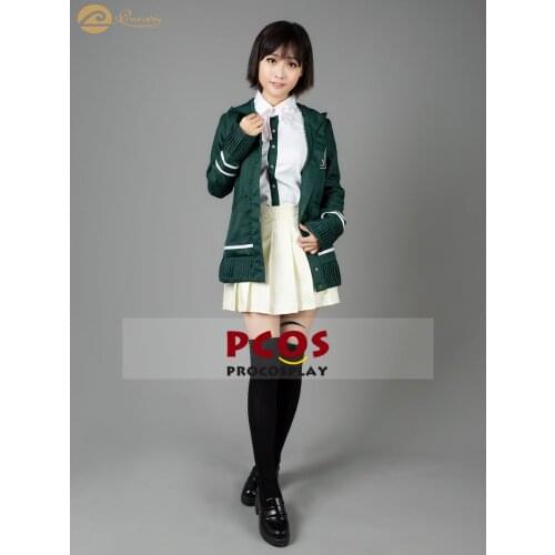 Stock Women Cat Ears Zip Up Hoodie Skirt Set Danganronpa Nanami ChiaKi Cosplay Costume Halloween Black F Xmas NY Easter mp003965