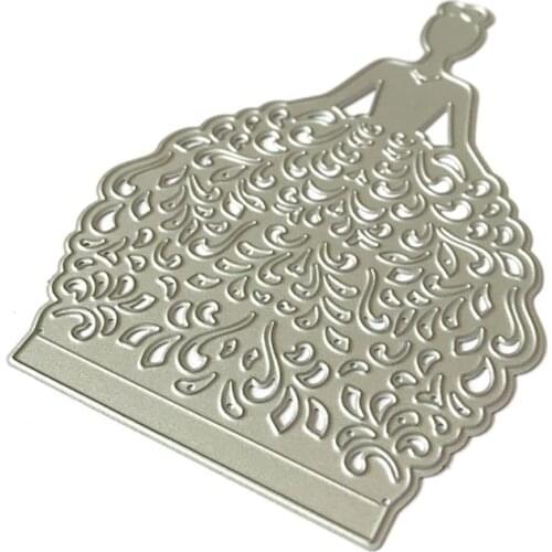 Beautiful Lady Metal Cutting Dies Stencil Scrapbooking DIY Album Stamp Embossing