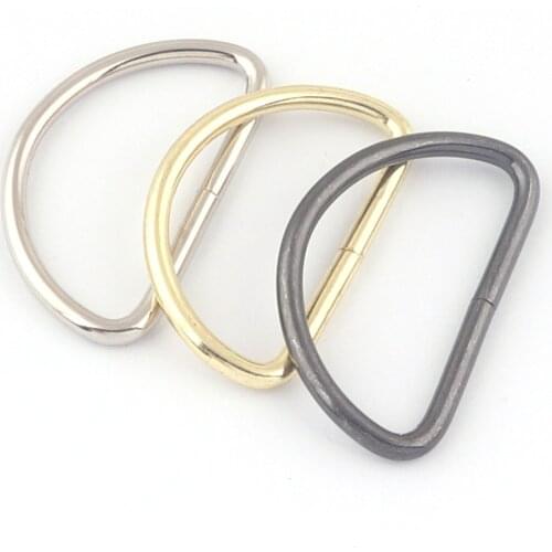 Metal D Ring 1.5“ D Buckles Non Welded D Ring for Belt Buckles Handbag Hook Purse Clasp Key Chain Webbing Pet Collars Hardware