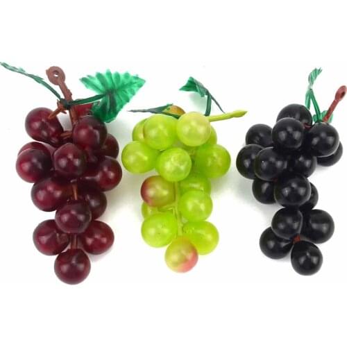 Mini Artificial Plastic Simulation Fruit Grape Wedding Decoration Home Kitchen Christmas Gift Clip Accessories
