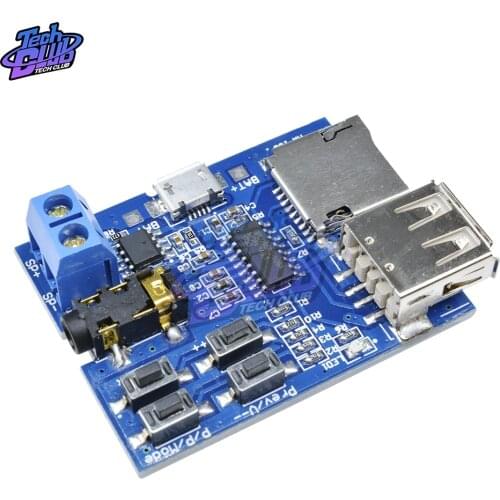 Mp3 nondestructive decoder board Built-in amplifier mp3 module mp3 decoder TF card U disk decoding player