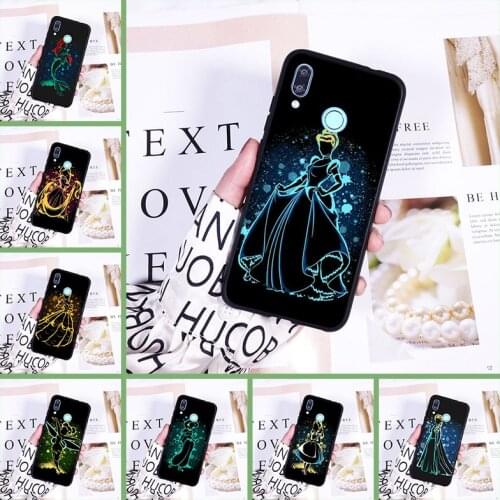 Cartoon Princess Back Cover For Huawei Nova 5 4 4E 3 3I 3E 2i 2 Lite Plus Silicone Phone Case For Huawei Nova Smart Lite 2017