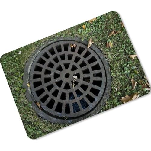 New Personality 3D sewer print carpet bathroom kitchen mats Anti-skid water absorbing Household door Mat Bedroom decoration Rugs