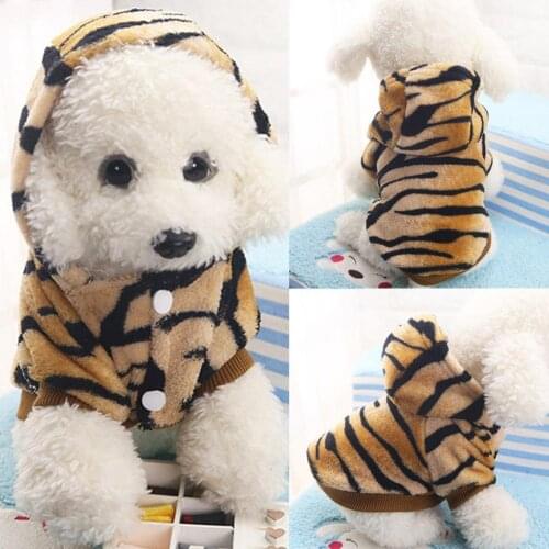 New Autumn Winter Pet Products Dog Clothes Pets Coats Soft Cotton Puppy Dog Clothes Clothes For Dog Tiger costume