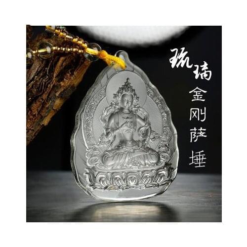 High quality 52.5x40mm Buddha Glazed drop Pendant Necklace 65cm chain length necklace 11 style for choose