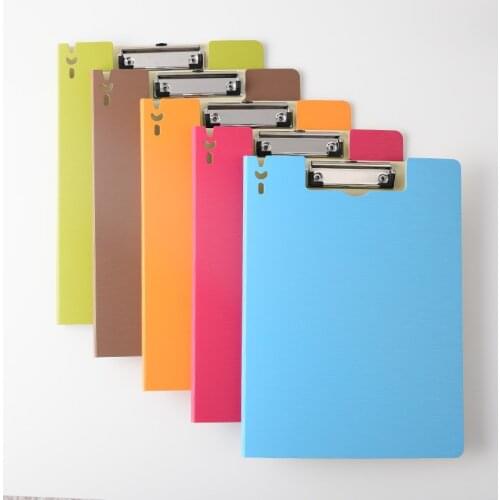 2 Pieces/Lot A4 File Folders Board PP Writing Pad Clipboard Waterproof Business Contract Folder Office Supplies Document Clip