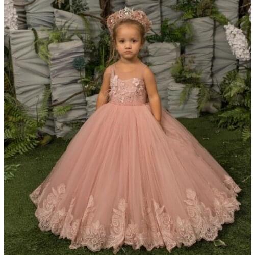Stunning Girls Dress Satin Bowknot Birthday Party Princess Dresses For Girls 1-14st Year Celebration