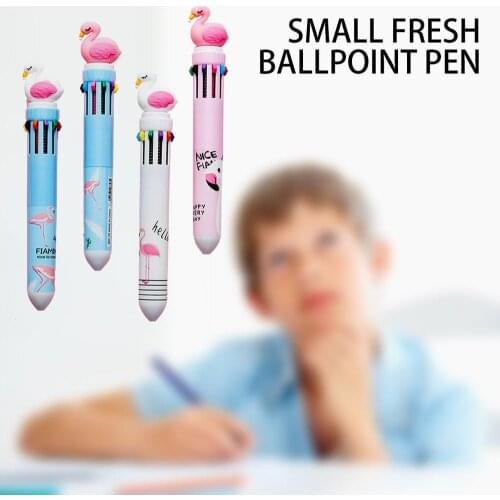 Practical Ballpoint Pen Small Fresh durable Colorful Pen Student Marker Pen Multi-function Portable Pen