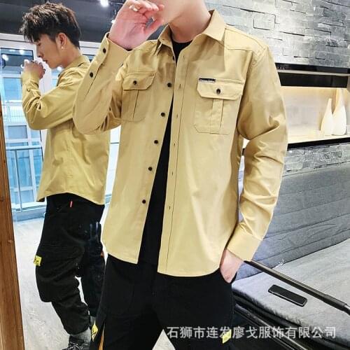 2019 New Cotton Shirt Men Denim Thin Shirt Long Sleeve Soft One Pockets Slim Denim Shirt Male Jeans Cowboy Shirt Mens Tops